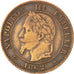 FRANCE, Napoléon III, 2 Centimes, 1862, Paris, KM #796.4, VF(20-25), Bronze, G..