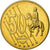 Dänemark, Medaille, 50 C, Essai Trial, 2002, UNZ, Copper-Nickel Gilt