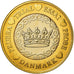 Dinamarca, medalla, 1 E, Essai-Trial, 2002, SC, Bimetálico
