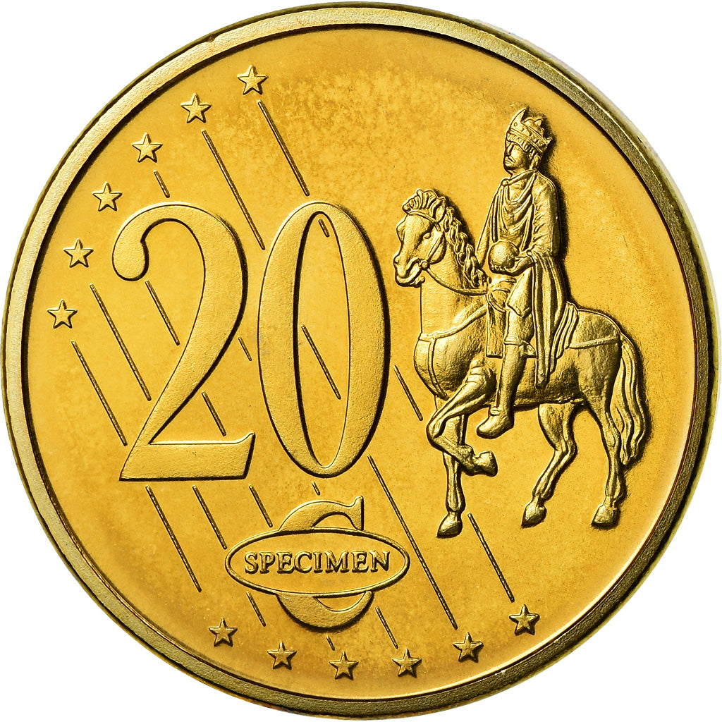 Estonia, Medal, 20 C, Essai-Trial, 2003, MS(63), Copper-Nickel Gilt
