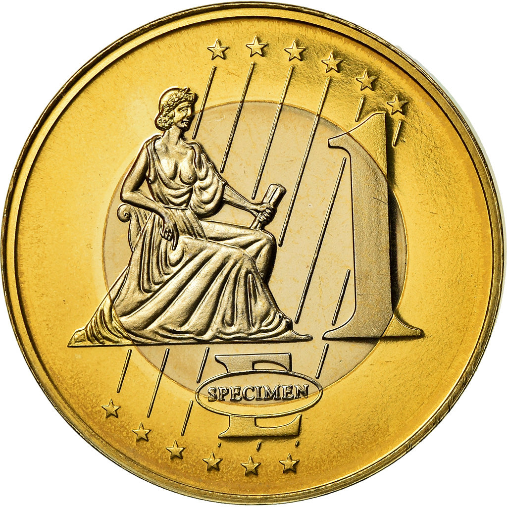 Estonia, Medal, 1 E, Essai-Trial, 2003, MS(63), Bi-Metallic