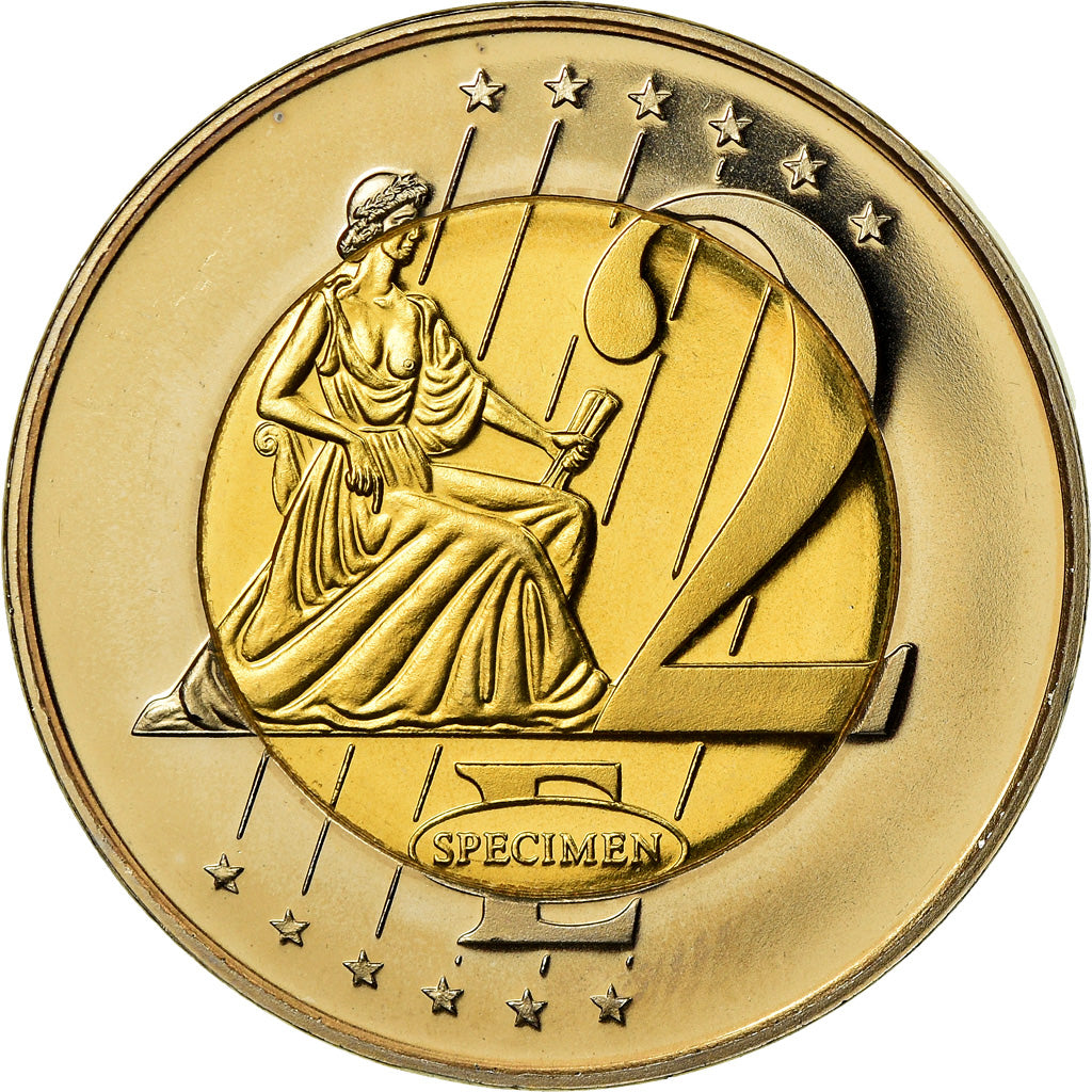 Estonia, Medal, 2 E, Essai-Trial, 2003, MS(63), Bi-Metallic