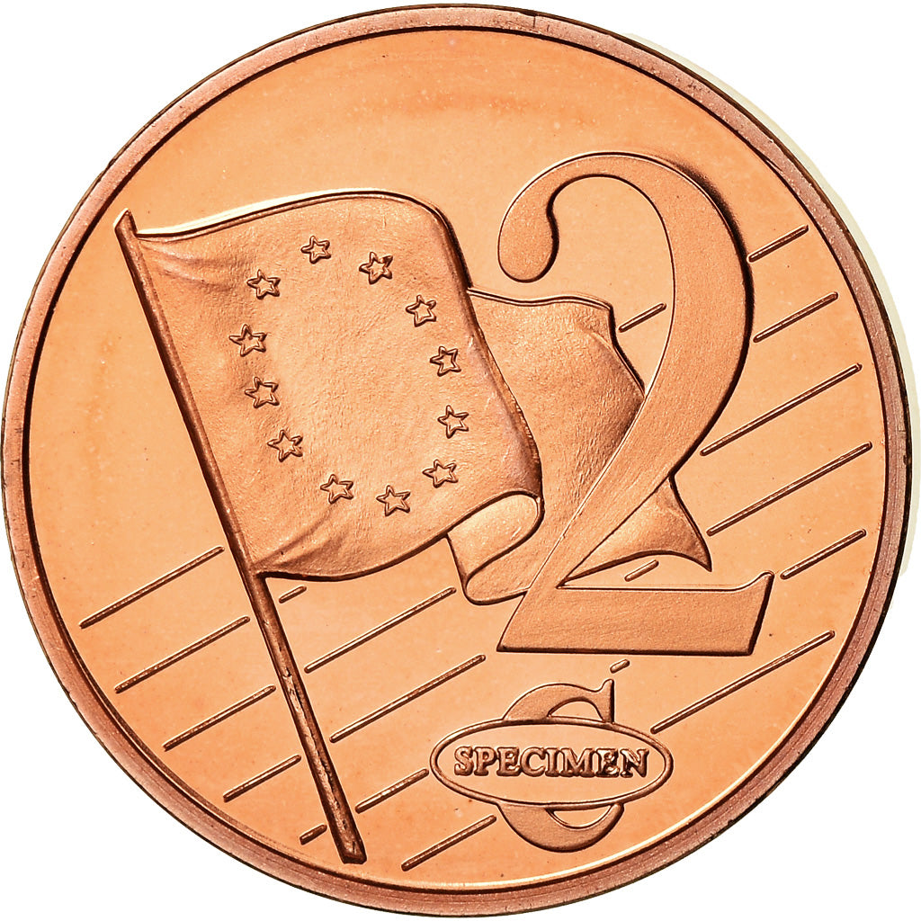 Lettonia, medaglia, 2 C, Essai Trial, 2003, SPL, Rame