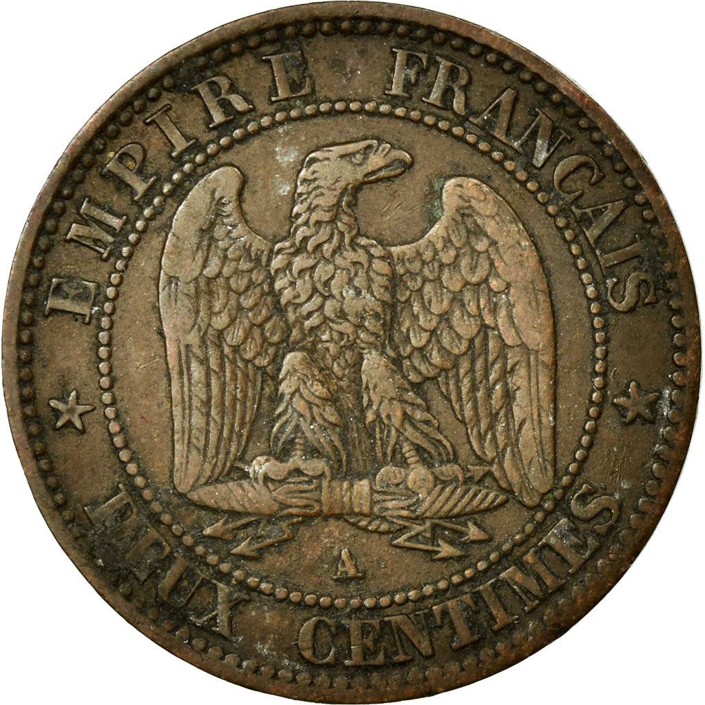 Coin, France, Napoleon III, Napoléon III, 2 Centimes, 1862, Paris, VF(30-35)