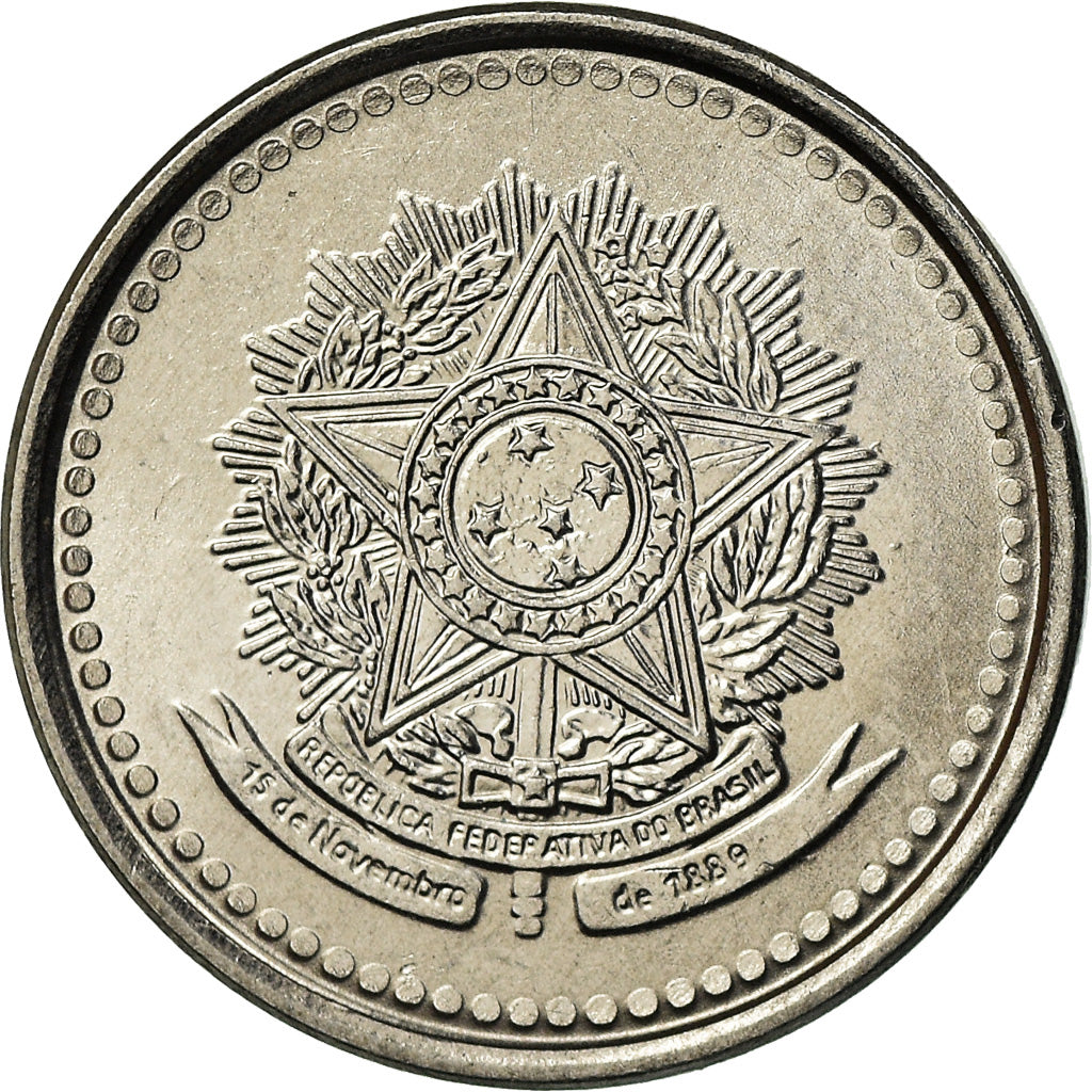 Coin, Brazil, 200 Cruzeiros, 1986, EF(40-45), Stainless Steel, KM:596