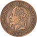 FRANCE, Napoléon III, 2 Centimes, 1862, Bordeaux, KM #796.6, VF(30-35), Bronze,