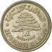 Coin, Lebanon, 50 Piastres, 1952, Utrecht, EF(40-45), Silver, KM:17