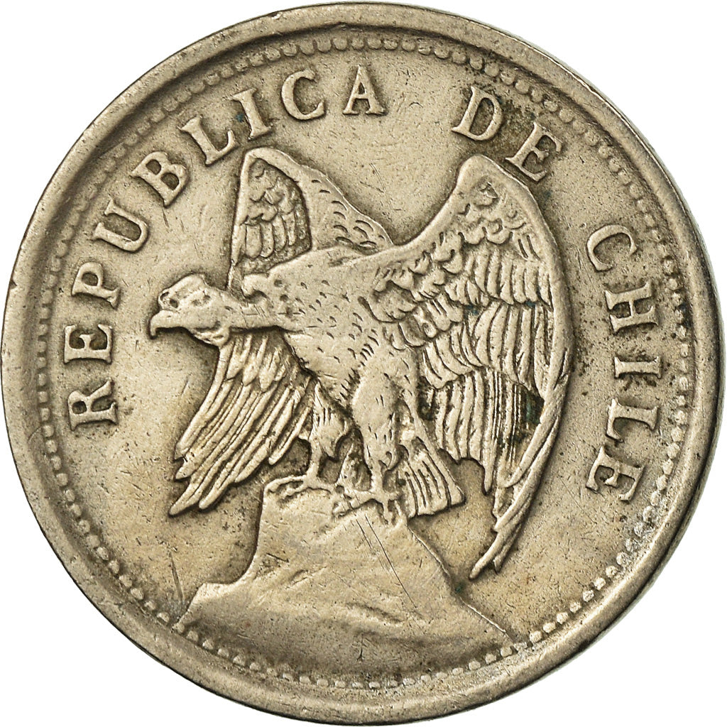 Coin, Chile, 20 Centavos, 1923, EF(40-45), Copper-nickel, KM:167.1