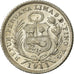 Coin, Peru, 1/2 Dinero, 1911, Lima, AU(55-58), Silver, KM:206.2