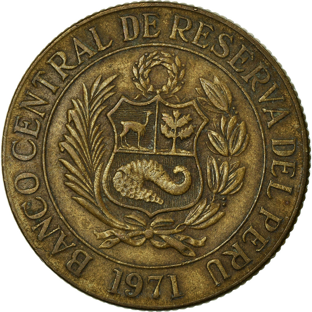 Münze, Peru, Sol, 1971, SS, Messing, KM:248