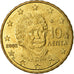 Grèce, 10 Euro Cent, 2002, TTB, Laiton, KM:184