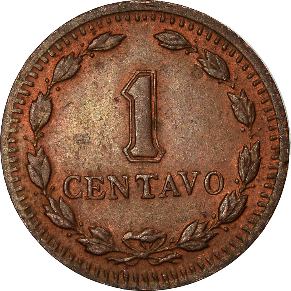 Coin, Argentina, Centavo, 1946, EF(40-45), Copper, KM:37a