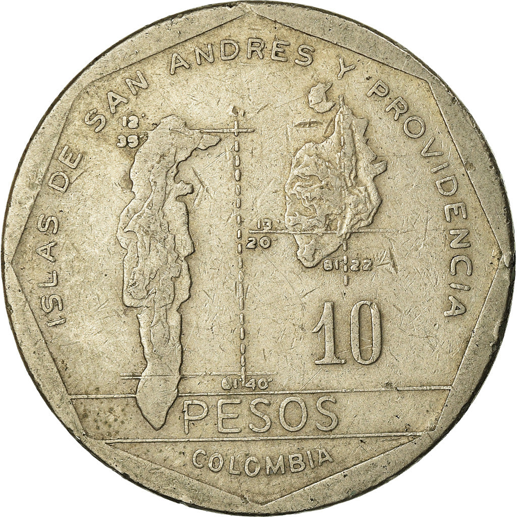 Monnaie, Colombie, 10 Pesos, 1981, TTB, Copper-Nickel-Zinc, KM:270
