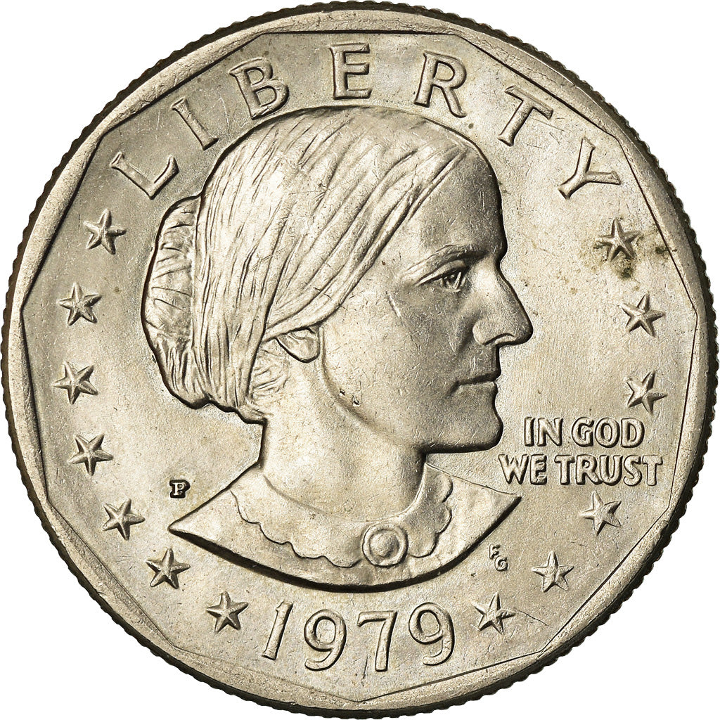 Coin, United States, Susan B. Anthony Dollar, Dollar, 1979, U.S. Mint