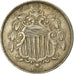 Monnaie, États-Unis, Shield Nickel, 5 Cents, 1867, U.S. Mint, Philadelphie