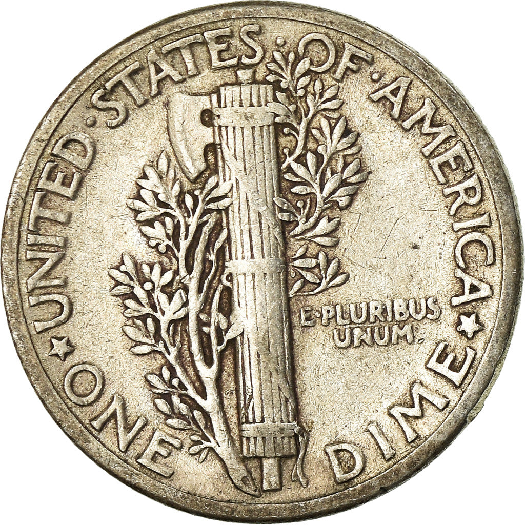 Coin, United States, Mercury Dime, Dime, 1939, U.S. Mint, Philadelphia