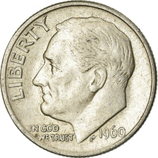 Coin, United States, Roosevelt Dime, Dime, 1960, U.S. Mint, Philadelphia