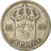 Coin, Sweden, Gustaf V, 50 Öre, 1928, VF(30-35), Silver, KM:788