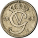Münze, Schweden, Gustaf V, 25 Öre, 1946, SS, Nickel-Bronze, KM:798