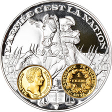 Francja, Medal, Histoire Monétaire, Napoléon Ier, 1 Franc An 14, MS(65-70)