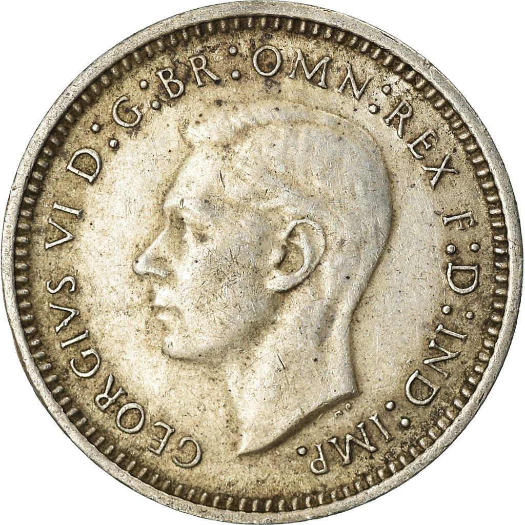 Coin, Australia, George VI, Threepence, 1943, EF(40-45), Silver, KM:37