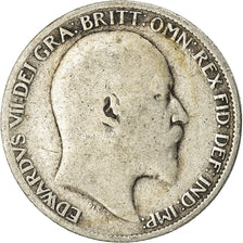 Coin, Great Britain, Edward VII, 6 Pence, 1905, VF(20-25), Silver, KM:799