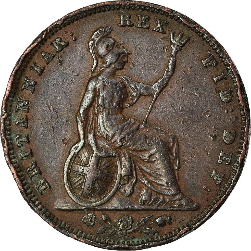 Coin, Great Britain, William IV, Farthing, 1834, VF(30-35), Copper, KM:705