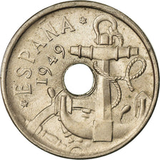 Coin, Spain, Francisco Franco, caudillo, 50 Centimos, 1954, EF(40-45)