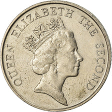 Moneta, Hong Kong, Elizabeth II, 5 Dollars, 1986, EF(40-45), Miedź-Nikiel