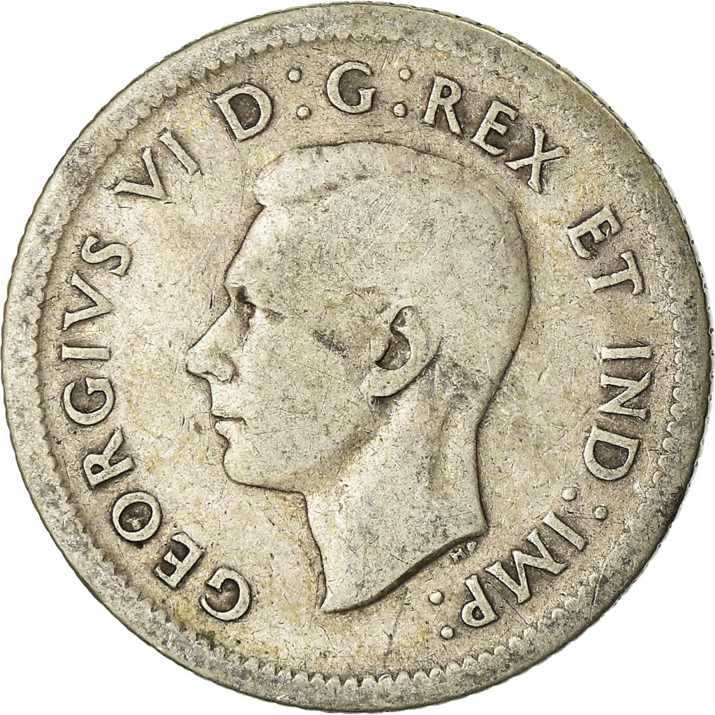 Coin, Canada, George VI, 10 Cents, 1938, Royal Canadian Mint, Ottawa, VF(20-25)