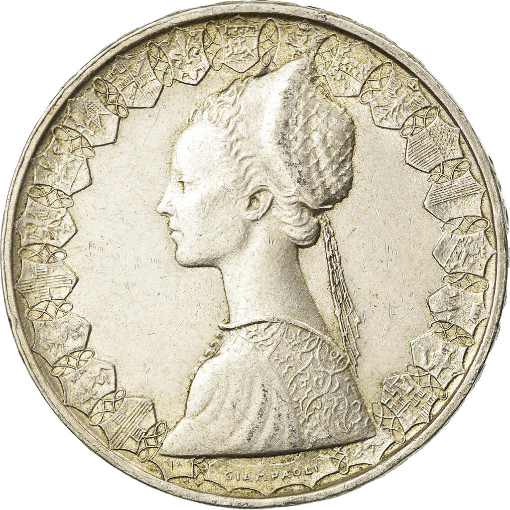 Coin, Italy, 500 Lire, 1959, Rome, EF(40-45), Silver, KM:98