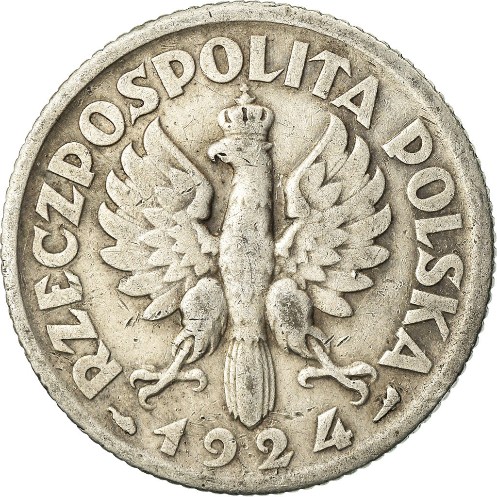 Moneta, Polska, Zloty, 1924, VF(20-25), Srebro, KM:15