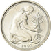 Coin, GERMANY - FEDERAL REPUBLIC, 50 Pfennig, 1992, Munich, AU(55-58)