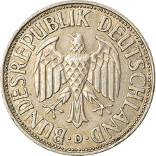 Coin, GERMANY - FEDERAL REPUBLIC, Mark, 1956, Munich, EF(40-45), Copper-nickel