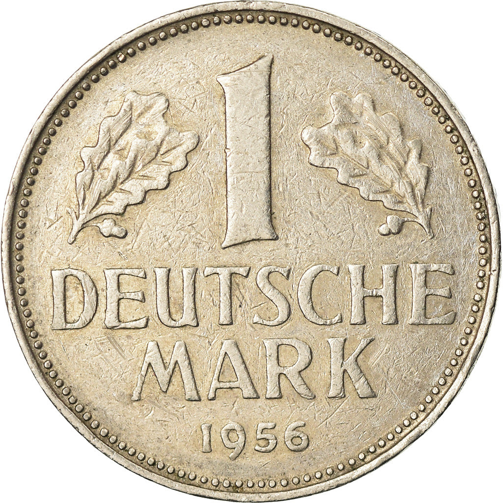 Moneta, GERMANIA - REPUBBLICA FEDERALE, Mark, 1956, Munich, BB, Rame-nichel