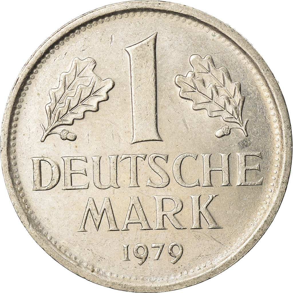 Coin, GERMANY - FEDERAL REPUBLIC, Mark, 1979, Karlsruhe, AU(55-58)