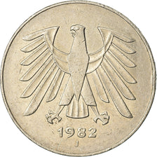 Coin, GERMANY - FEDERAL REPUBLIC, 5 Mark, 1982, Hambourg, EF(40-45)