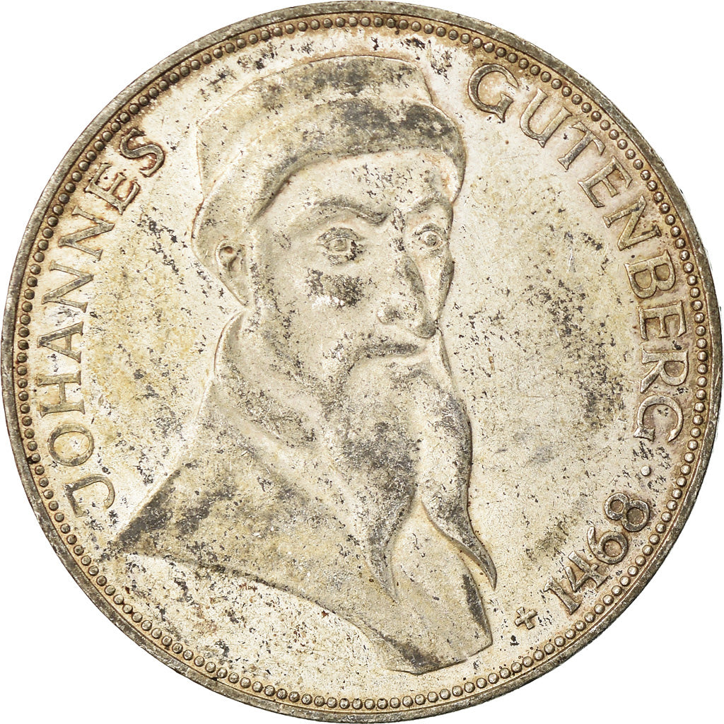 Coin, GERMANY - FEDERAL REPUBLIC, 5 Mark, 1968, Karlsruhe, Germany, EF(40-45)