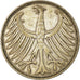 Münze, Bundesrepublik Deutschland, 5 Mark, 1951, Karlsruhe, SS, Silber