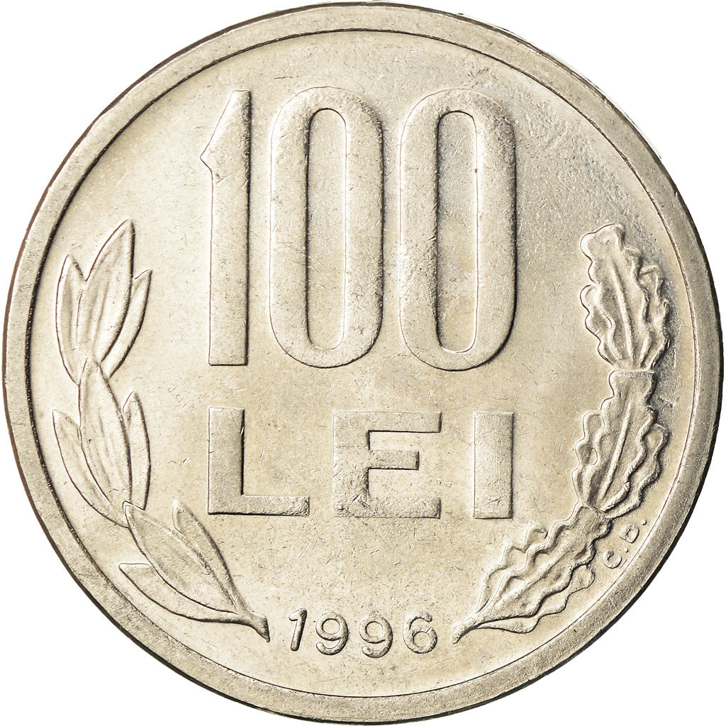 Coin, Romania, 100 Lei, 1996, EF(40-45), Nickel plated steel, KM:111