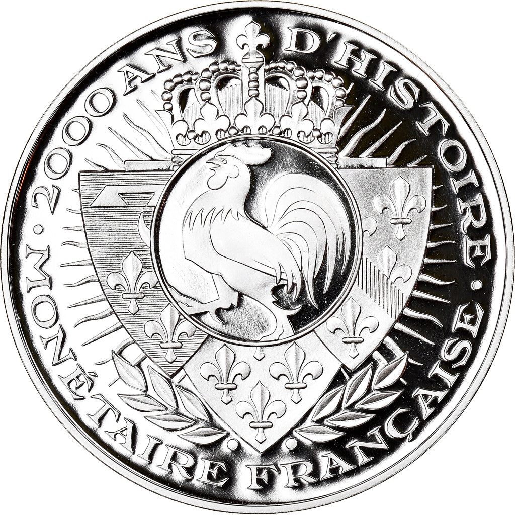 France, Medal, Histoire Monétaire, Ecu d'Argent, Louis XIII, MS(65-70), Silver