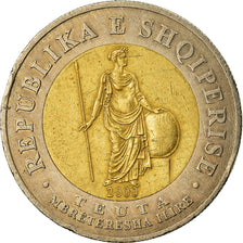 Coin, Albania, 100 Lekë, 2000, EF(40-45), Bi-Metallic, KM:80
