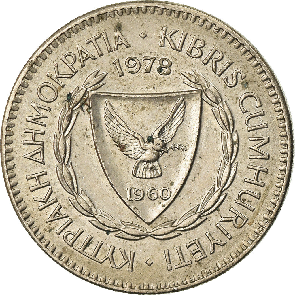 Münze, Zypern, 50 Mils, 1978, SS, Copper-nickel, KM:41