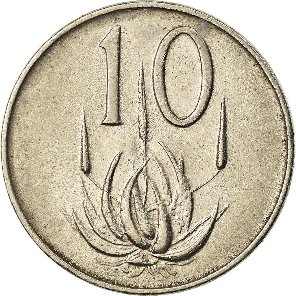 Coin, South Africa, 10 Cents, 1966, EF(40-45), Nickel, KM:68.2