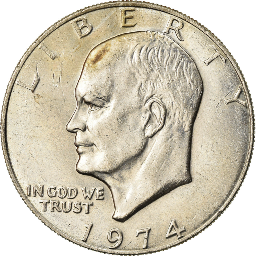 Coin, United States, Eisenhower Dollar, Dollar, 1974, U.S. Mint, Philadelphia