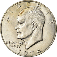 Coin, United States, Eisenhower Dollar, Dollar, 1974, U.S. Mint, Philadelphia