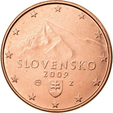 Slovacchia, Euro Cent, 2009, SPL+, Acciaio placcato rame, KM:95