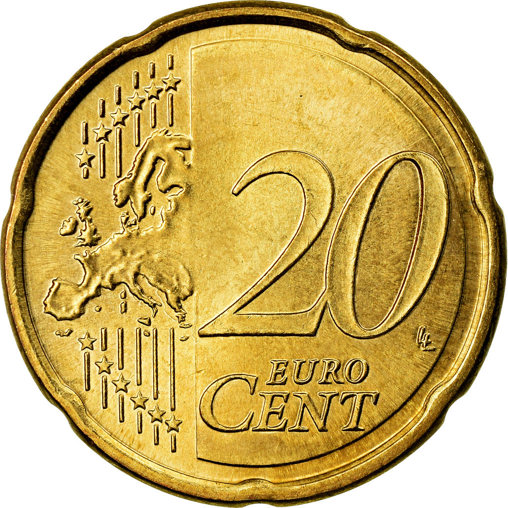 Eslovaquia, 20 Euro Cent, 2009, SC+, Latón, KM:99