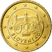 Słowacja, 50 Euro Cent, 2009, Kremnica, MS(64), Mosiądz, KM:100