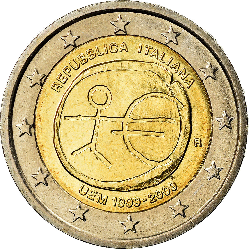 Italy, 2 Euro, EMU, 2009, AU(55-58), Bi-Metallic, KM:312